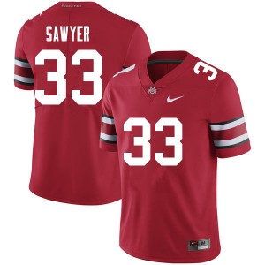 Jack Sawyer Ohio State 2025 Men's #33 Football Jersey - Red 485301-228