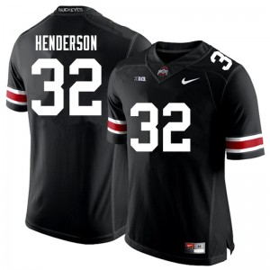 TreVeyon Henderson OSU #32 High School Football Men's Jersey - Black 233913-985