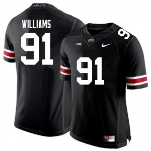Tyleik Williams Go Bucks Men's Football Stitched #91 Jersey - Black 725076-426