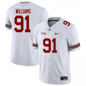 Tyleik Williams Ohio State Men's #91 High School Football Jersey - White 510397-855