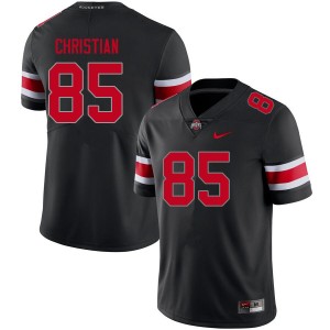 Bennett Christian OSU Buckeyes Mens High School #85 Football Jersey - Blackout 581932-141