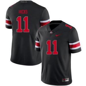 C.J. Hicks Ohio State Buckeyes #11 Mens Football Game Jersey - Blackout 216564-878