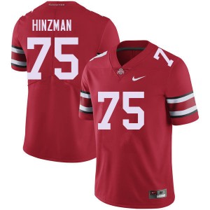 Carson Hinzman Go Bucks Football #75 Replica Men Jersey - Red 214336-239