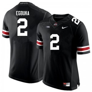Emeka Egbuka The Ohio State University Football #2 Men's Jersey - Black 733983-639
