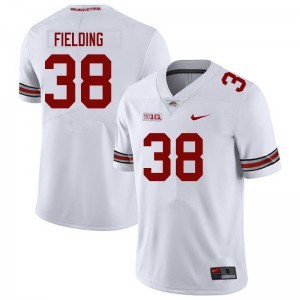 Jayden Fielding The Fighting Buckeyes 2025 Football #38 Men's Jersey - White 885668-168