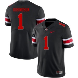 Davison Igbinosun OSU Buckeyes #1 2025-26 Mens Football Jersey - Blackout 609281-976