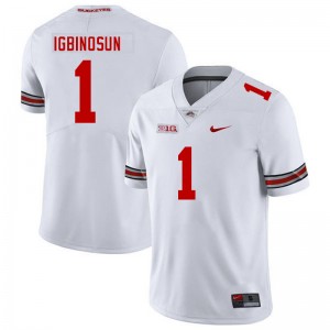 Davison Igbinosun The Ohio State Mens Football #1 Limited Jersey - White 806720-885