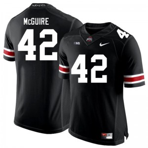 Joe McGuire Buckeye Nation Men's Replica Football #42 Jersey - Black 567748-615