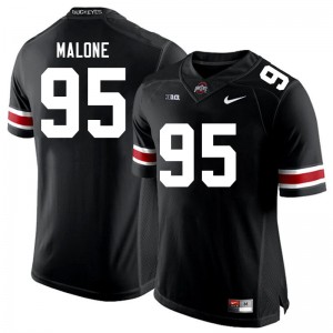 Tywone Malone Ohio State Men Football #95 Stitched Jersey - Black 588416-894