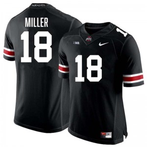 Bodpegn Miller Ohio State Buckeyes Player Football #18 Mens Jersey - Black 969339-592