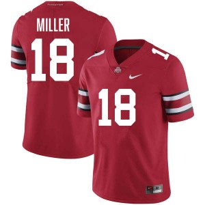 Bodpegn Miller Ohio State NCAA #18 Football Mens Jersey - Red 213987-742
