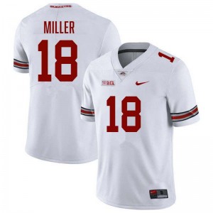Bodpegn Miller OSU Football 2025-26 Mens #18 Jersey - White 796370-827
