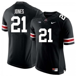 Brenten Jones Go Bucks Football Game #21 Men's Jersey - Black 452394-954