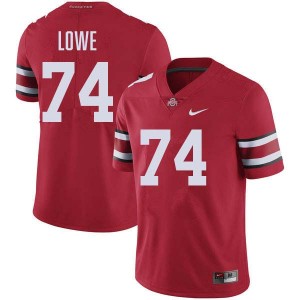 Carter Lowe Ohio State Buckeyes Football Stitched Mens #74 Jersey - Red 858644-302