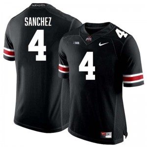 Devin Sanchez Go Bucks High School #4 Football Men's Jersey - Black 282040-941