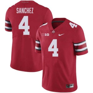 Devin Sanchez OSU Men's Replica Football #4 Jersey - Red 769660-386