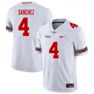 Devin Sanchez OSU Buckeyes 2025-26 Football #4 Men's Jersey - White 699158-957