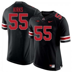 Dominic Kirks Go Bucks #55 Men's Football NCAA Jersey - Blackout 735166-794