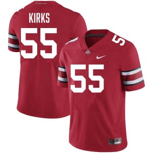 Dominic Kirks Ohio State Replica Football #55 Mens Jersey - Red 595552-516