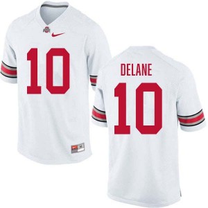 Faheem Delane Go Bucks High School Football Mens #10 Jersey - White 369279-348