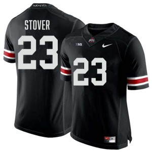 Garrett Stover Ohio State Buckeyes Embroidery Football #23 Men's Jersey - Black 553157-961