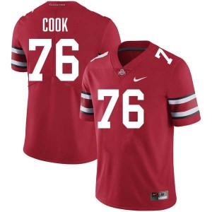 Jake Cook Buckeye Nation Men 2025-26 Football #76 Jersey - Red 523699-507