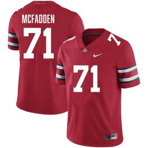Jayvon McFadden Go Bucks Men's Football #71 Replica Jersey - Red 453145-762