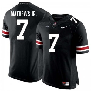 Jermaine Mathews Jr. Buckeye Nation #7 NCAA Men's Football Jersey - Black 218895-263