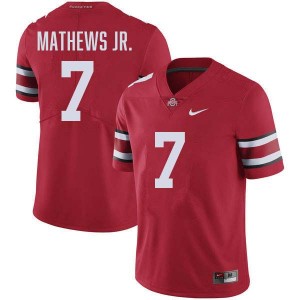 Jermaine Mathews Jr. Ohio State #7 High School Football Men Jersey - Red 534009-606