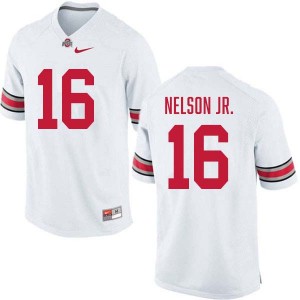 Keenan Nelson Jr. Go Bucks Men Embroidery Football #16 Jersey - White 937668-380
