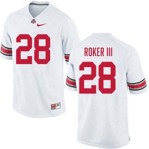 Leroy Roker III OSU High School #28 Men's Football Jersey - White 488667-694