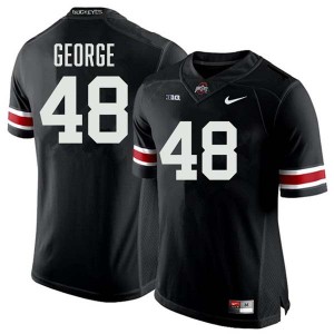 Logan George OSU Mens 2025-26 #48 Football Jersey - Black 292459-207