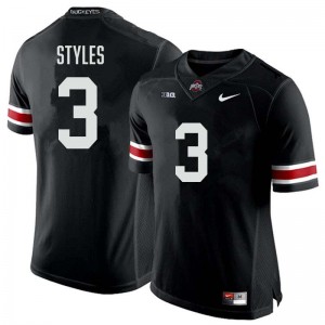 Lorenzo Styles Jr. The Fighting Buckeyes Embroidery Football Men #3 Jersey - Black 837662-851