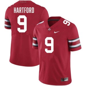 Malik Hartford Buckeye Nation Game #9 Mens Football Jersey - Red 531484-919