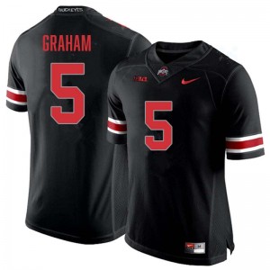 Mylan Graham Ohio State Buckeyes Football Men's Embroidery #5 Jersey - Blackout 773180-454