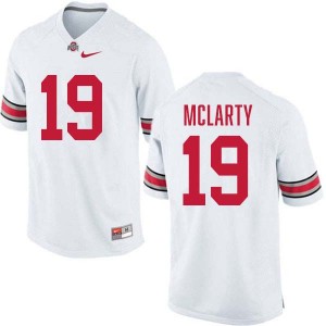 Nick McLarty Go Bucks 2025 #19 Mens Football Jersey - White 882177-269