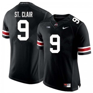 Tavien St. Clair Ohio State Buckeyes Football #9 University Men Jersey - Black 231122-891