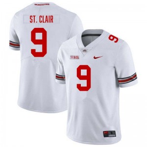 Tavien St. Clair The Ohio State Men Player Football #9 Jersey - White 319023-774