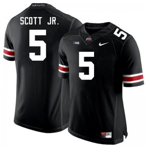 Aaron Scott Jr. Ohio State #5 2025 Football Men's Jersey - Black 293261-506
