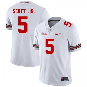 Aaron Scott Jr. Ohio State #5 Limited Football Men's Jersey - White 955220-604