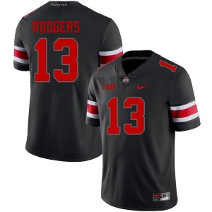 Bryson Rodgers Go Bucks NCAA Football #13 Men's Jersey - Blackout 690791-963