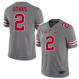 Caleb Downs Buckeye Nation Football University #2 Men's Jersey - Grey 774975-491
