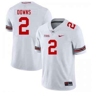 Caleb Downs Ohio State #2 Mens Game Football Jersey - White 569206-837