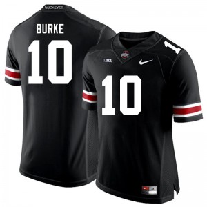 Denzel Burke The Fighting Buckeyes Football Mens Stitched #10 Jersey - Black 260919-833