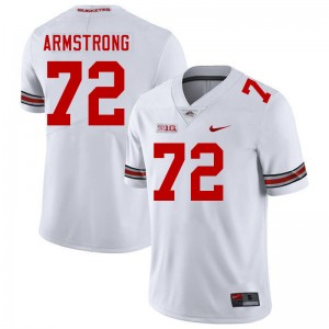 Deontae Armstrong OSU Buckeyes Football #72 Embroidery Mens Jersey - White 707552-431
