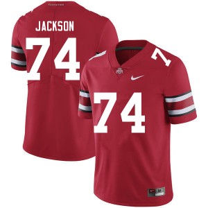 Donovan Jackson Ohio State Buckeyes #74 Football Embroidery Men Jersey - Red 941850-788