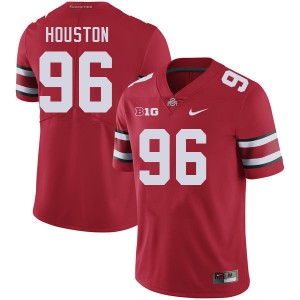Eddrick Houston The Fighting Buckeyes Mens Football #96 Stitched Jersey - Red 835573-753