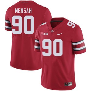 Eric Mensah The Ohio State Football Official Mens #90 Jersey - Red 625817-237