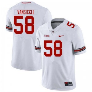 Gabe VanSickle Ohio State #58 Football Official Men's Jersey - White 707808-332
