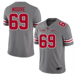 Ian Moore Ohio State #69 Limited Mens Football Jersey - Grey 589840-115